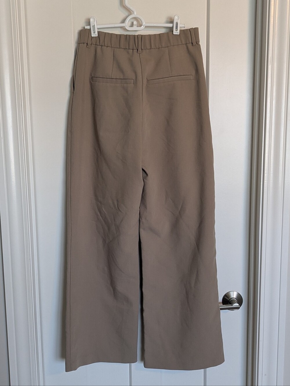 Abercombie Curve Love Sloane Wide Leg Khaki Pants sz 10 - Picture 4 of 4
